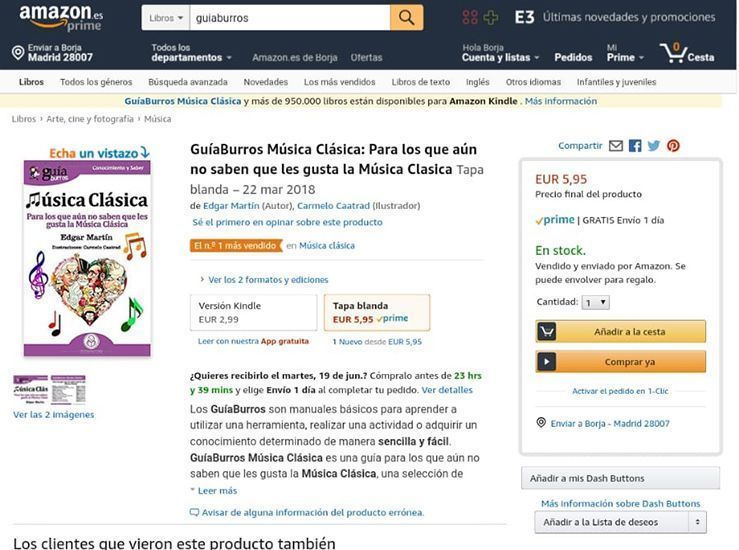 El GuíaBurros: Música clásica vuelve a ponerse a la cabeza entre los más vendidos en Amazon